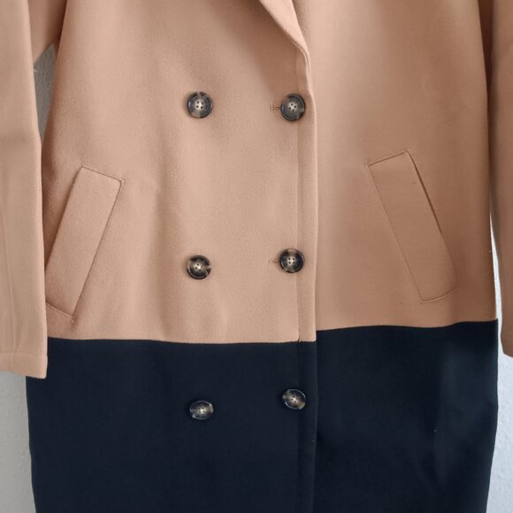Carla Rockmore Collection REG The Muse Color Blocked Coat - Size Small a670442 - Picture 6 of 8
